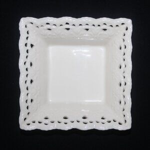 Lovely Trinket Dish | Skye McGhie Cream Lace Porcelain Jewelry Dish